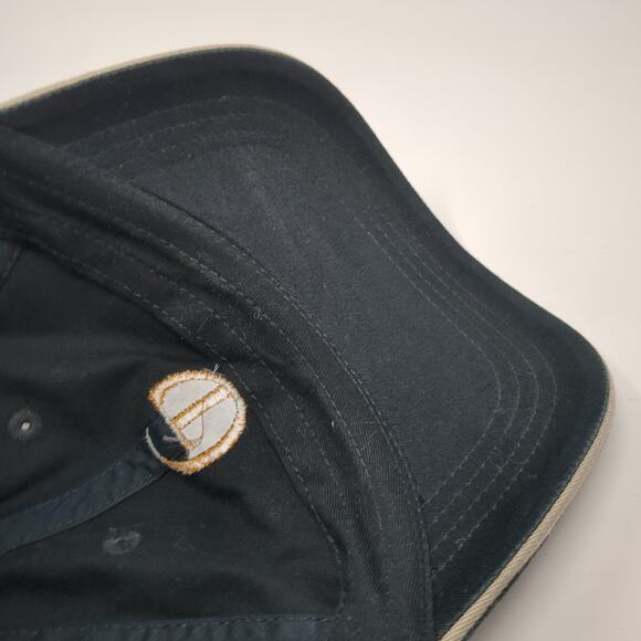 Title One Strapback Baseball Cap Black OS Adjustable Port Authority Signature - Picture 8 of 9